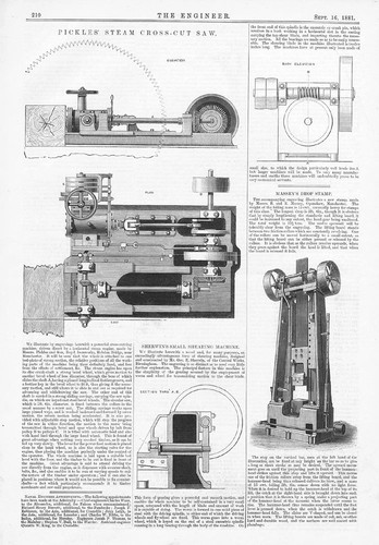 Pickles steam cross cut saw - steam,