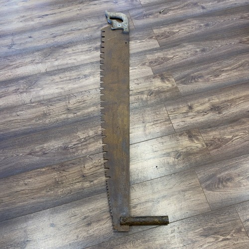 Antique crosscut hand saw - crosscut,