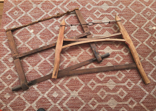 Antique primitive pair hand - antique,